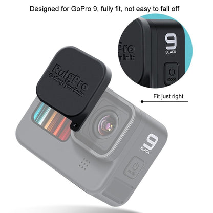Soft Rubber Camera Lens Protective Cap for Gopro Hero10 / Hero9 - Scratch Resistant