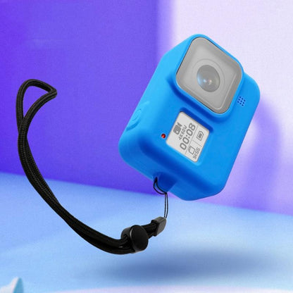 Gopro Hero8 Silicone Case with Wrist Strap - Protective Cover - Black
