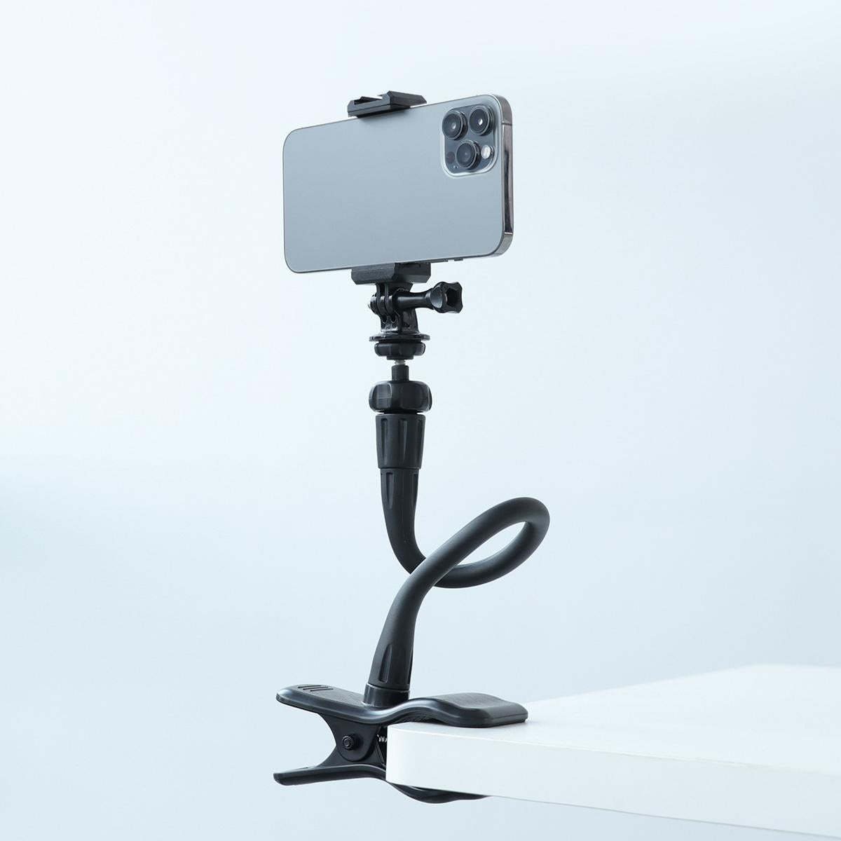 Adjustable Desktop Phone Holder with Flexible Arm