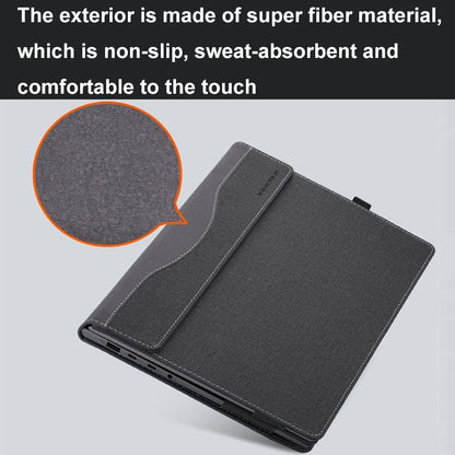 Protective Leather Laptop Case With Stand - 15.6 Inch - Dark Blue - For Samsung Galaxy Book 3 360