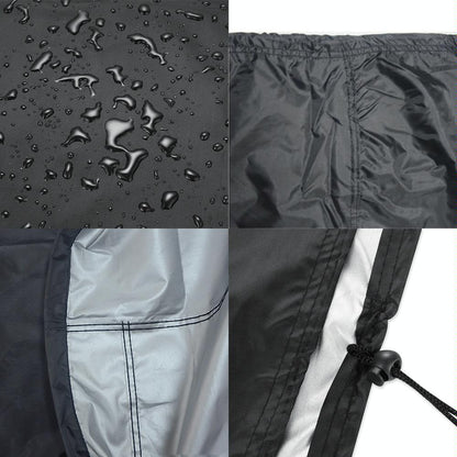Waterproof Bbq Grill Cover - 210D Oxford Cloth Anti-Uv Dust-Proof 71X73Cm Black