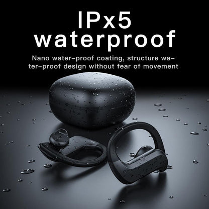 Wireless Bluetooth Earphones with Charging Box and Digital Display - 258 - Black