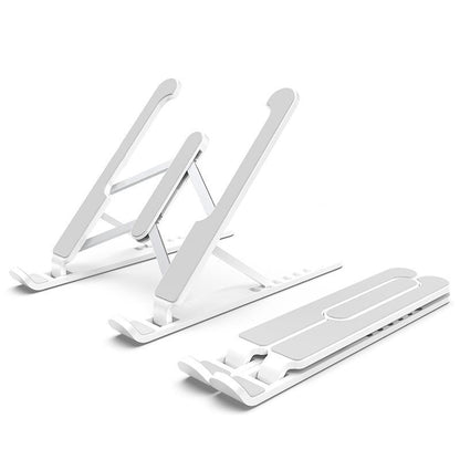 Foldable Laptop Stand for Desktop Cooling and Lifting - Black