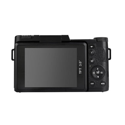3.0 Flip Screen Vlog Camera With 4X Zoom - Black