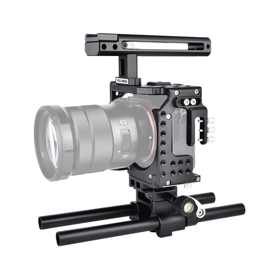 Camera Cage Stabilizer For Video - Black for Sony A7