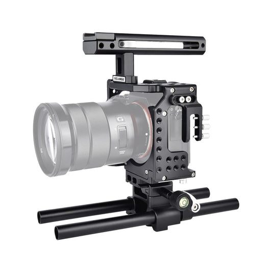 Camera Cage Stabilizer For Video - Black for Sony A7