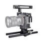 Camera Cage Stabilizer For Video - Black for Sony A7