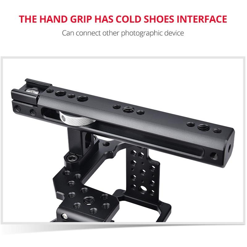 Camera Cage Stabilizer For Video - Black for Sony A7