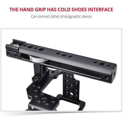 Camera Cage Stabilizer For Video - Black for Sony A7