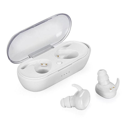Waterproof Touch Wireless Bluetooth Earphones + Charging Box - Black