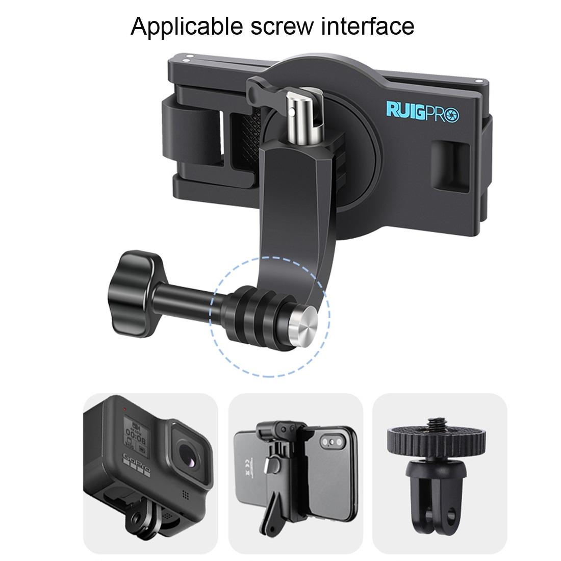 360 Degree Rotating Quick Release Backpack Strap Mount For Gopro Hero 12