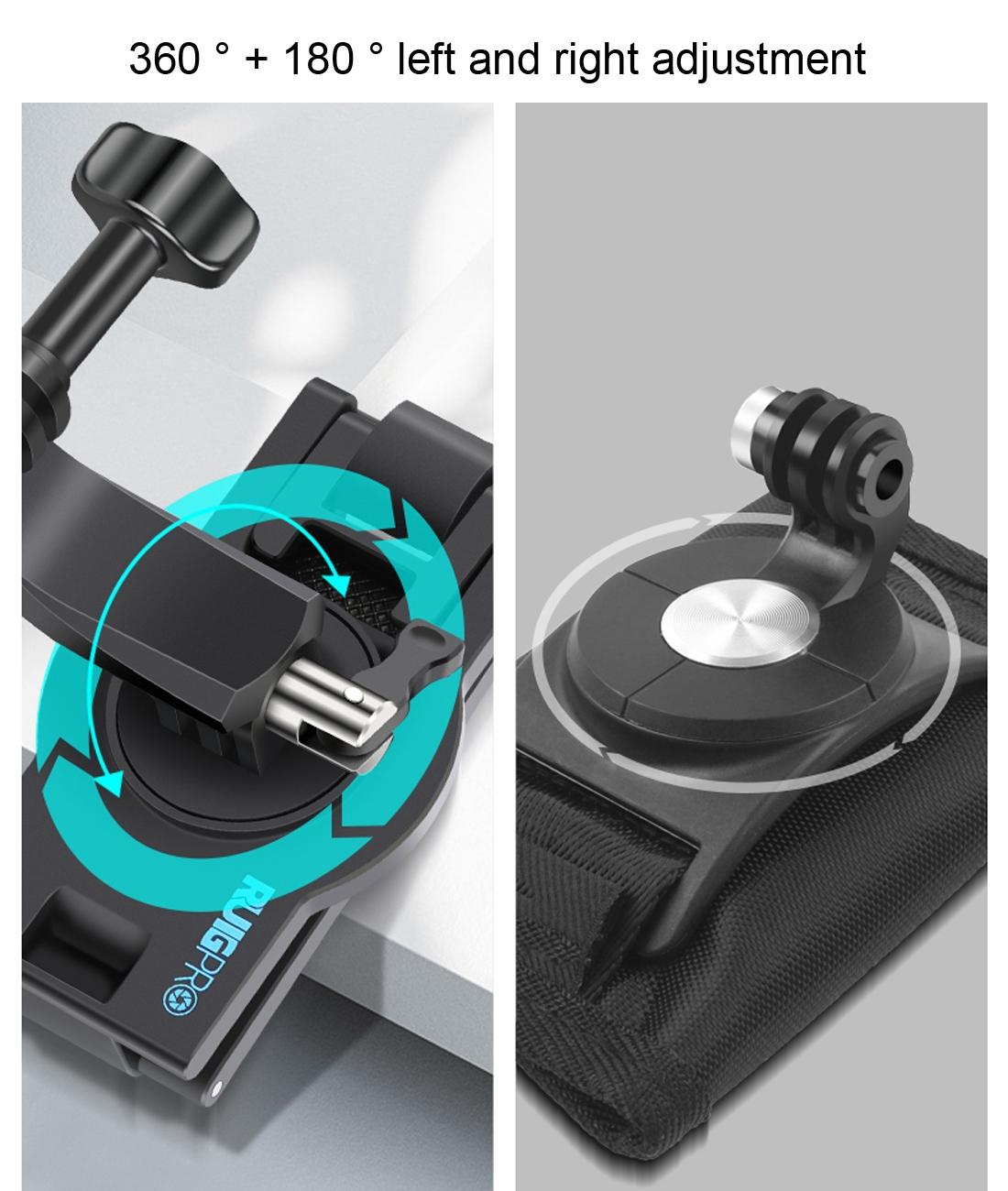 360 Degree Rotating Quick Release Backpack Strap Mount For Gopro Hero 12