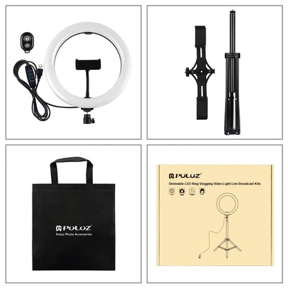 10.2 Dual Phone Tripod with Usb Ring Light & Remote
