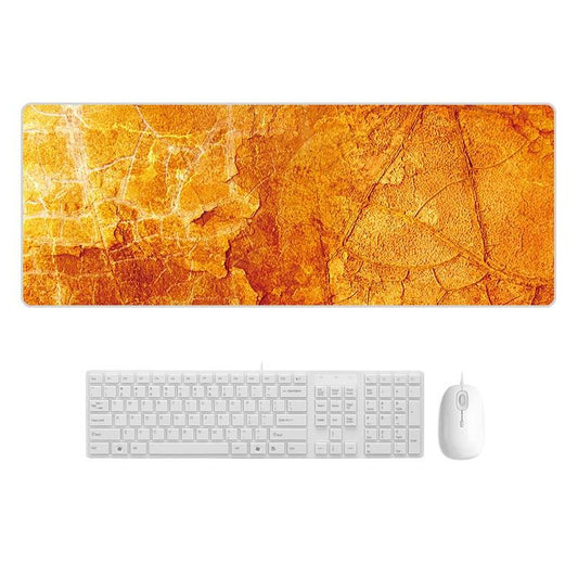 Sturdy Marbled Rubber Mouse Pad - Yellow Marble