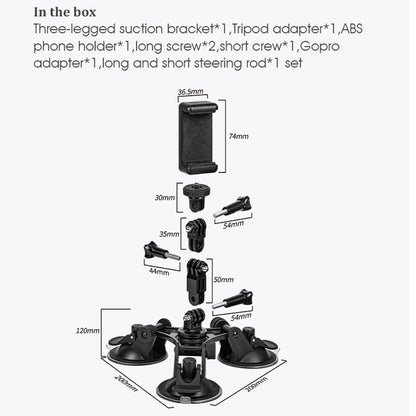 Triangle Suction Cup Mount - Strong Direction