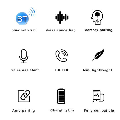 Wireless Noise-cancelling Earbuds with Charging Case
