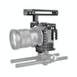 Handle Video Camera Cage Stabilizer For Sony A7K / A72 / A73 / A7S2 / A7R3 / A7R2 / A7X Black