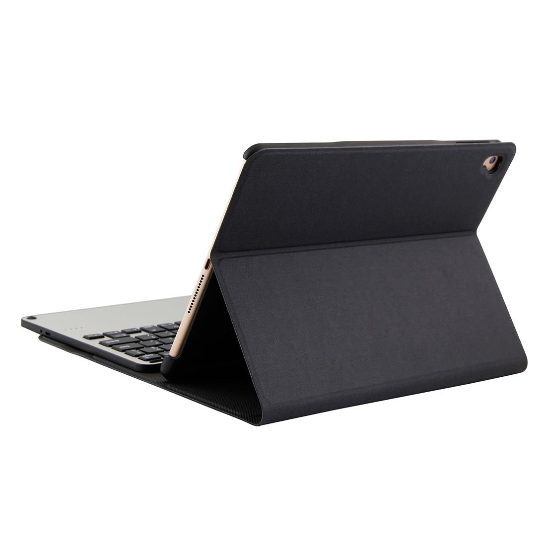 Bluetooth Keyboard & Tablet Case For Ipad Air / Pro 9.7 - Detachable Aluminum Alloy Imitation Cloth Sleep / Water Repellent - Black