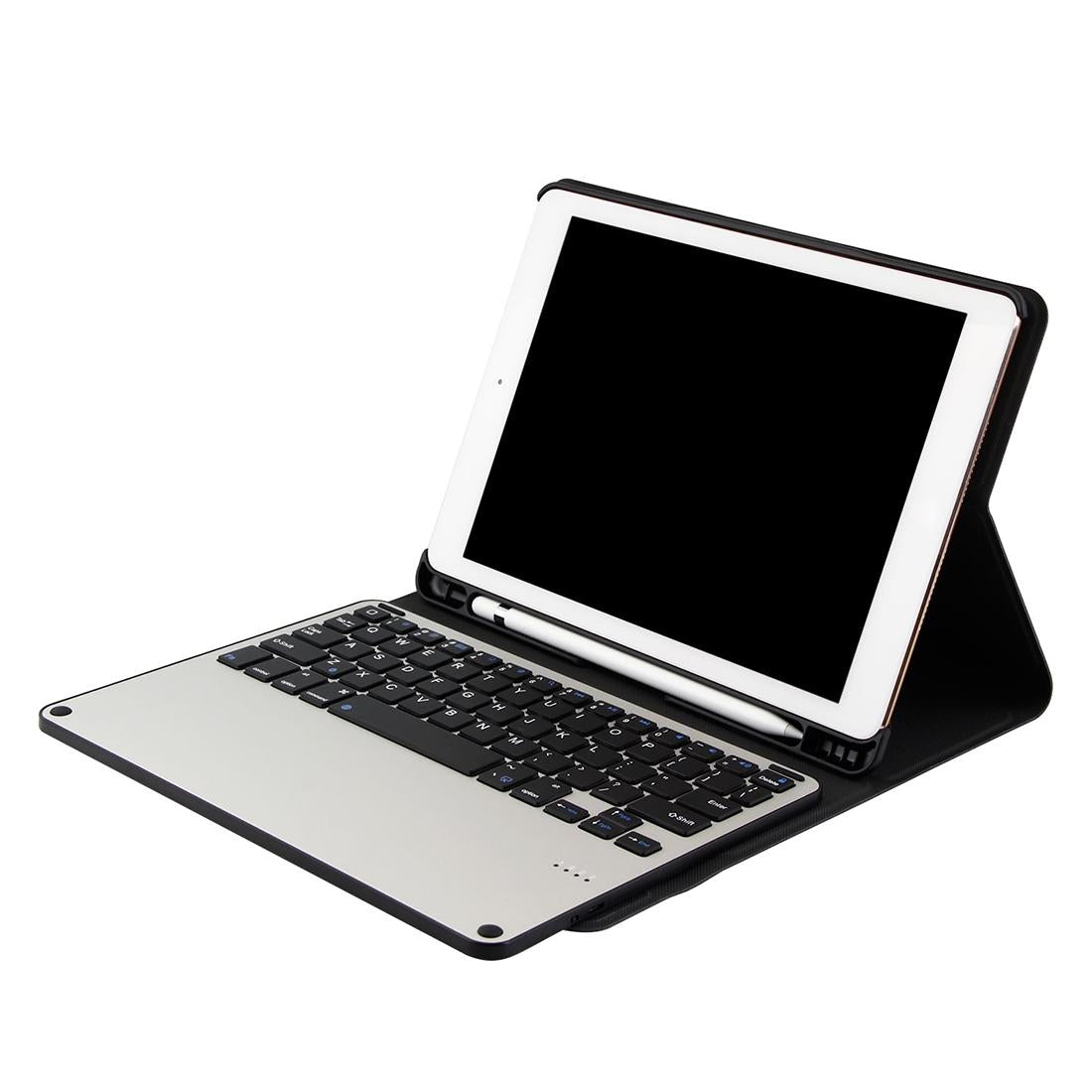 Bluetooth Keyboard & Tablet Case For Ipad Air / Pro 9.7 - Detachable Aluminum Alloy Imitation Cloth Sleep / Water Repellent - Black