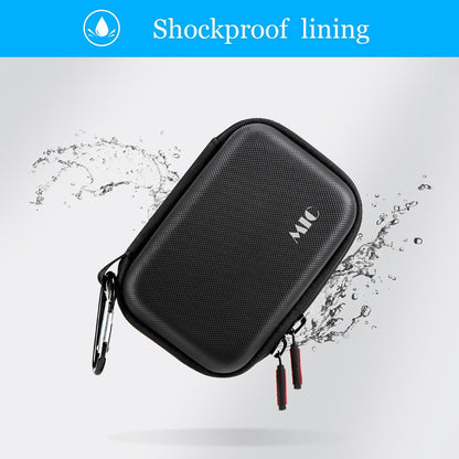 Diamond Texture Leather Storage Bag for Dji Mic - Pu Material