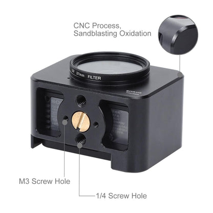 37Mm Protective Cage & Sunshade For Sony Rx0 / Rx0 Ii