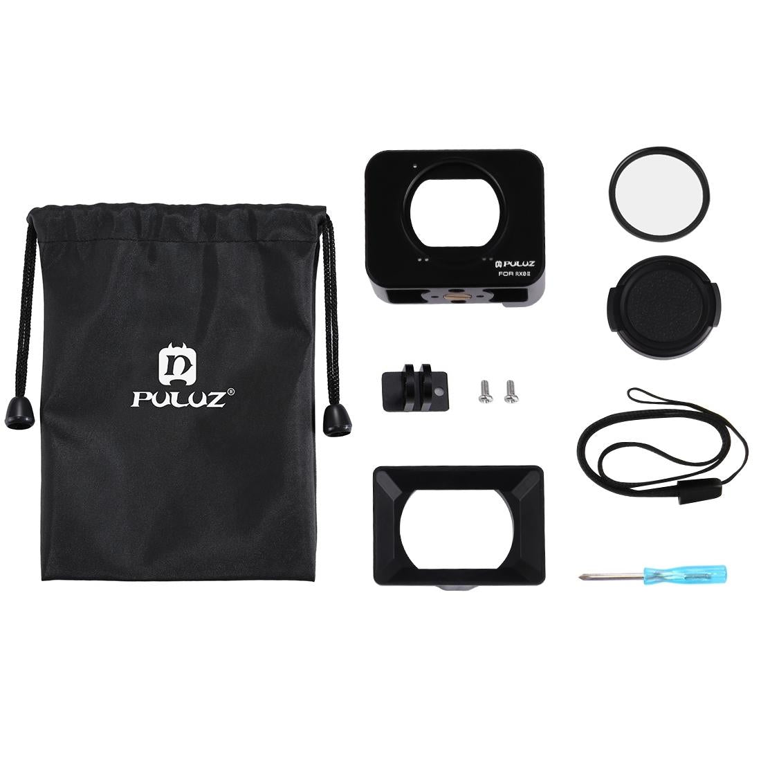 37Mm Protective Cage & Sunshade For Sony Rx0 / Rx0 Ii