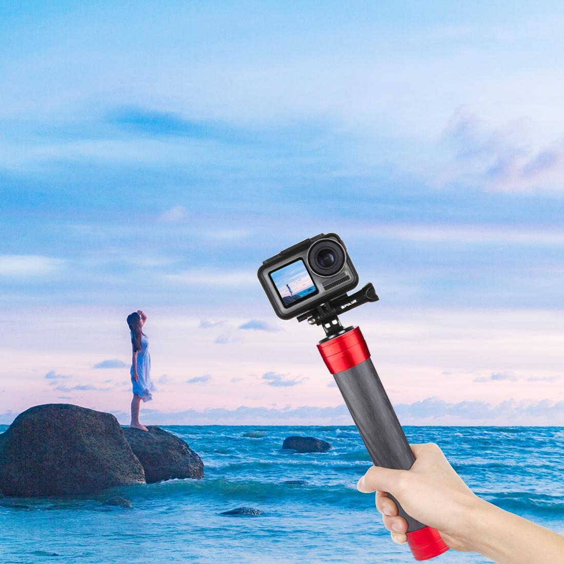 Lightweight Carbon Fiber Monopod for Dji Moza Feiyu Zhiyun Gimbals - Black