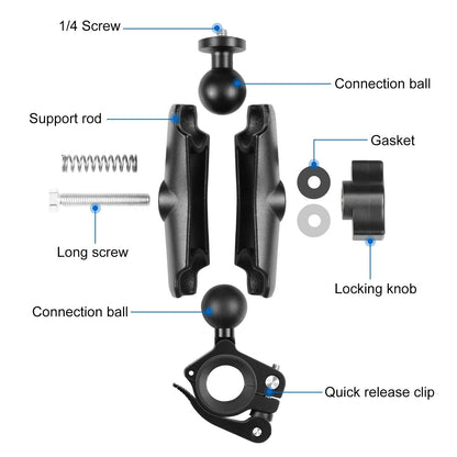 Quick Release Handlebar Mount For Action Cameras