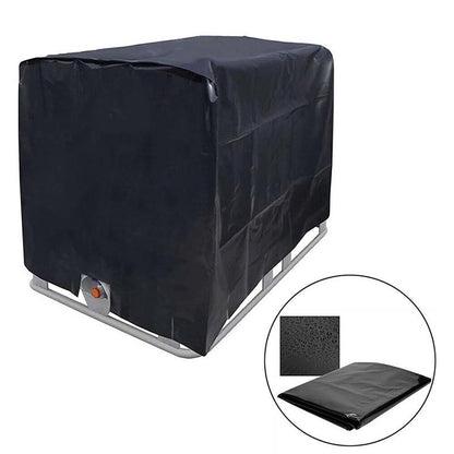 Water Tank Sunscreen Dust Cover - 1000L Capacity 210D Oxford Cloth - Black