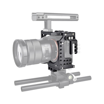 Video Camera Cage Stabilizer For Sony A7K / A72 / A73 / A7S2 / A7R3 / A7R2 / A7X Black