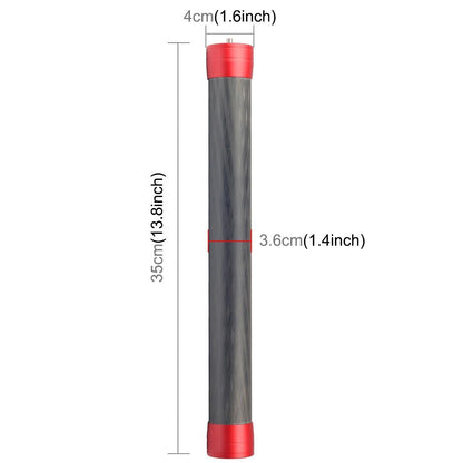 35cm Carbon Fiber Monopod Extension for Gimbal - Black