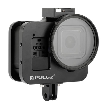 Aluminum Alloy Protective Cage with Insurance Frame and 52mm Uv Lens for Gopro Hero8