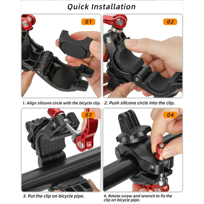 360 Degree Rotating Bike Mount for Sports Cameras