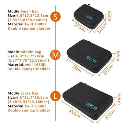 Portable Shockproof Waterproof Case For Dji Action Camera - 17.3 X 12.3 X 6.5 Cm