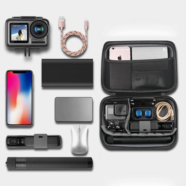 Portable Shockproof Waterproof Case For Dji Action Camera - 17.3 X 12.3 X 6.5 Cm