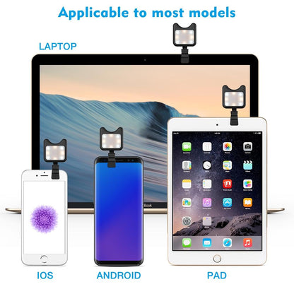 Universal Phone Camera Lens with Selfie Led Light for Smartphones