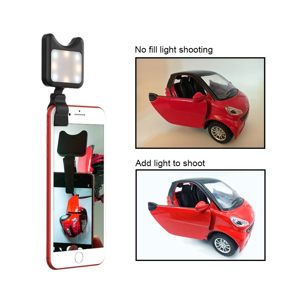Universal Phone Camera Lens with Selfie Led Light for Smartphones