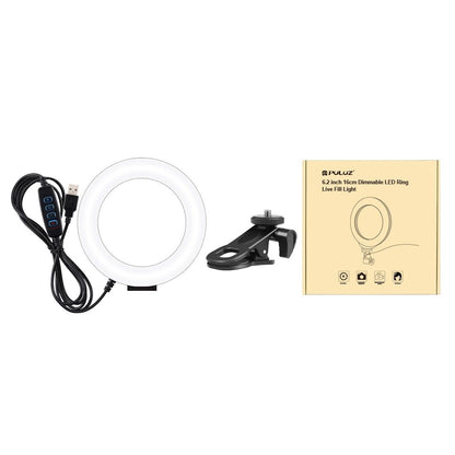 6.2 Dual-colour Ring Light with Usb 3 Modes Monitor Clip - Black