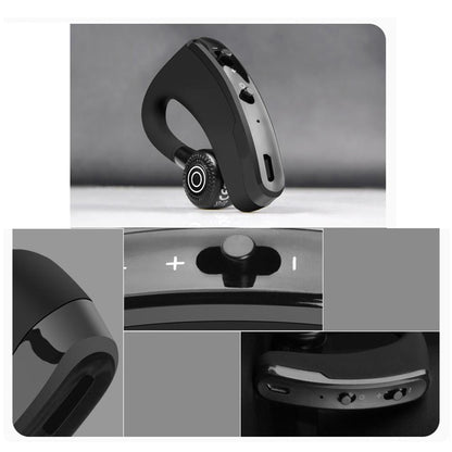 V9 Wireless Bluetooth Headset with Mic for Drivers - Black