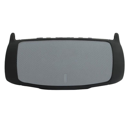 Portable Silicone Speaker Cover with Shoulder Strap & Carabiner for Jbl Charge 5 - Black