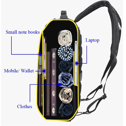 Large Capacity Business Laptop Backpack With Usb Port - Breathable & Stylish Black 30X12X44Cm