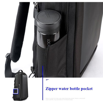 Large Capacity Business Laptop Backpack With Usb Port - Breathable & Stylish Black 30X12X44Cm