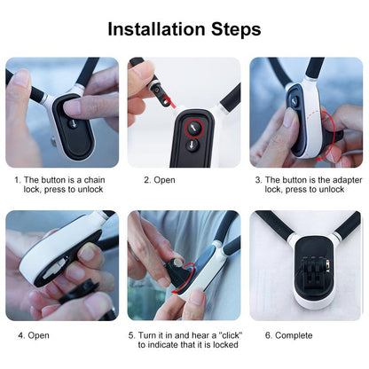 Universal Magnetic Collar Mount For Gopro And Phones