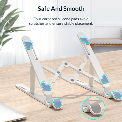 Portable Laptop Stand - Foldable - Black
