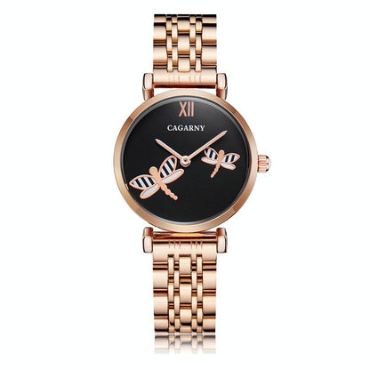 Waterproof Silver Steel Quartz Watch - Fashion Life - Wa0329B