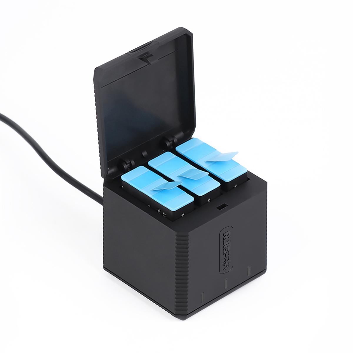 Triple Usb Charger Box for Gopro Hero9 / 10 with Indicator Light and Cable