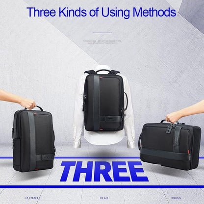 Large Capacity Business Laptop Backpack With Usb - Breathable Black 29X16X44Cm
