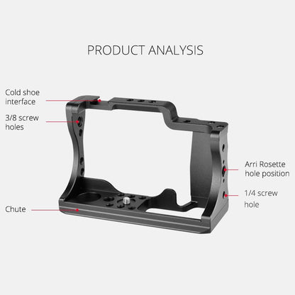 Video Camera Cage Stabilizer For Canon Eos M50 - Black