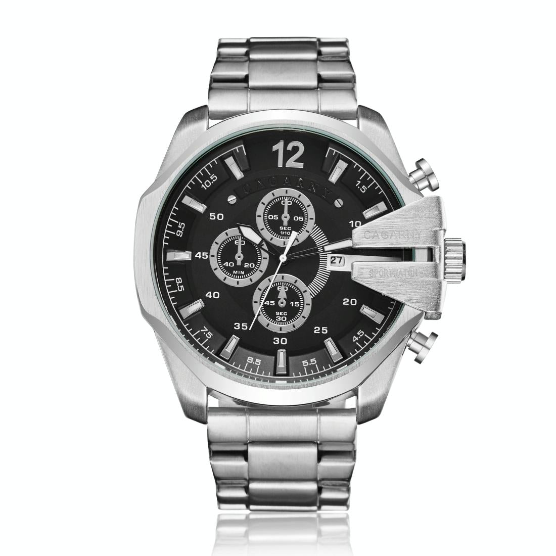 Stainless Steel Quartz Watch - Waterproof & Fashionable - Wa6838Sb