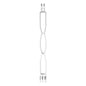 Aluminum Extension Arm With Hollow Grip - 20Cm - Silver